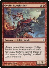 1x FOIL Goblin Roughrider WWK No082 Worldwake Magic MTG English NM/Unplay C X1