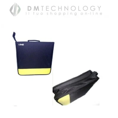 BORSA PORTA CD DVD 240 POSTI CON MANIGLIA APERTUTA 180 GRADI RESISTENTE LINQ T11 - Immagine 1 di 3