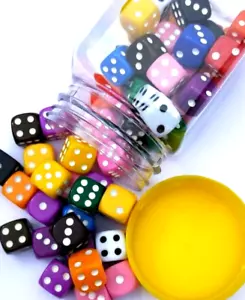 Dice Dot Set of 60 in JAR Hands On Teaching Resources - Picture 1 of 2