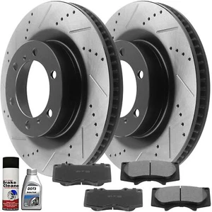 Rotores de freno delanteros E-coat pastillas de cerámica para 10- Toyota 4Runner Lexus GX460 B2A - Imagen 1 de 7