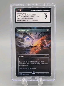 Dolmen Gate, D&D Secret Lair, Foil Borderless Art, MTG CGC 9 Mint - Picture 1 of 5