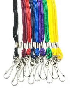 Lanyards with Swivel Clip Clasp Name Tag ID Card Holder Neck Strap Colour - Picture 1 of 13