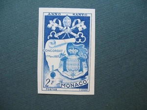 Monaco Essai de Couleur Non dentelé Inperf  1951  N° 356  Année Sainte - Picture 1 of 2