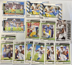 2022 Score Los Angeles Chargers Team Set of 13 cards Rookies + insert/parallels