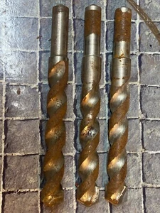 Menge 3 gerader Schaft Hammerbohrer Bit 6" lang, hartmetallbestückt, 5/8" - 11/16" - Bild 1 von 3