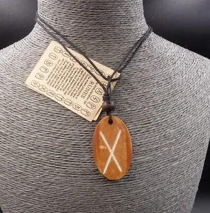 Collier Rune Gebo pendentif en os de yak - Générosité, amour et coopération - Imagen 1 de 1