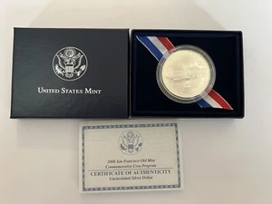 2006-S San Francisco Old Mint Uncirculated Silver $1 Dollar w/ box & COA - Picture 1 of 4
