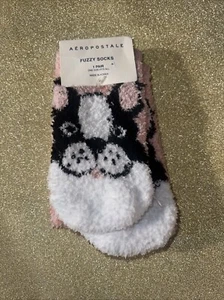 NWT Aeropostale Frenchie Fuzzy Warm Crew Socks  One Size (9-11) - Picture 1 of 4