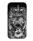 Lion King Phone Case Cover Gangster Crowned Crown Royal Black Head Lions M203