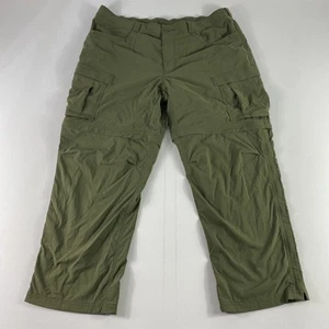REI Co-op Pants Mens 42x30 Green Convertible Zip Off Cargo Hiking Nylon Spandex - Picture 1 of 12