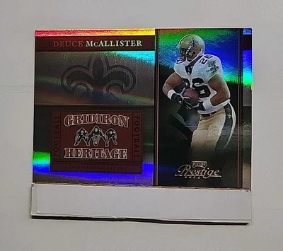 2006 Playoff Prestige Deuce McAllister #GH14 Holo-Foil #'d 10/25 Saints F1 - Image 1 of 2