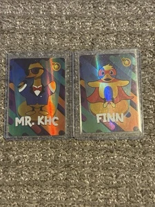 2024-25 Kids Heart Challenge RARE 2 card Hologram Finn & Mr KHC excellent - Picture 1 of 2