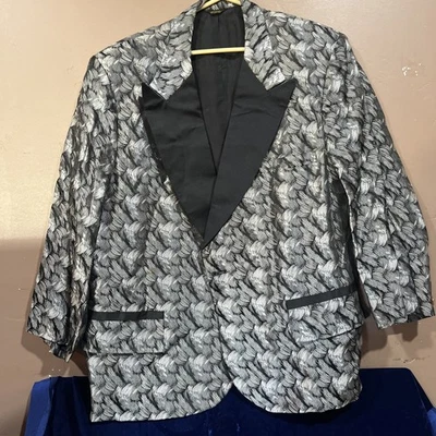 Blazer chaqueta para fumar vintage de club nocturno Broadway Tuxmakers de los años 60 para hombre 2XL Foto 1 de 4