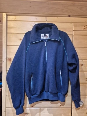 Винтажный мужской пуловер 80-х North Face XL из флиса сделано в США на открытом воздухе сделано в США - Изображение 1 из 4