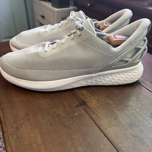 Kizik Athens Mens Sz 15 Gray Hands Free Slip On Sneakers Shoes Knit Comfort - Picture 1 of 11