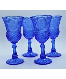 Avon George and Martha Washington Goblet Glasses | No Box - Picture 1 of 3