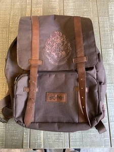 Harry Potter Up To No Good Backpack Bookbag Brown Hogwarts School Unisex - Bild 1 von 11
