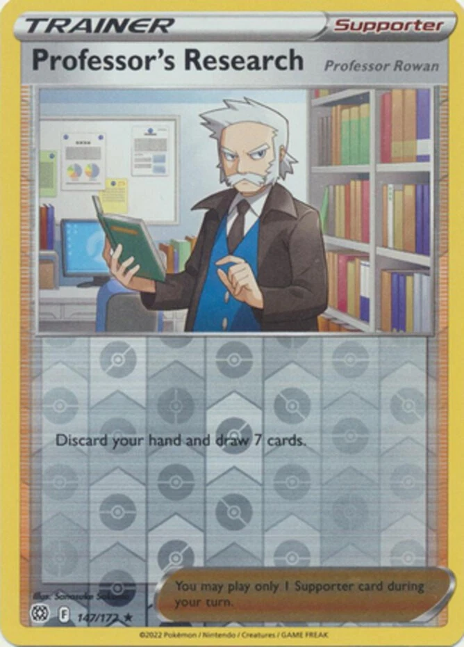 Professor's Research (Professor Rowan) - 147/172 - Holo Rare - Reverse Holo - Li - Image 1 of 1