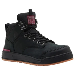 Hard Yakka 3056 Womens Safety Boots Lace Steel Cap Caps Black Boot Shoes - Picture 1 of 4