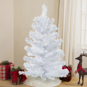Northlight 24" White Balsam Pine Mini Artificial Christmas Tree - Unlit - Picture 1 of 5