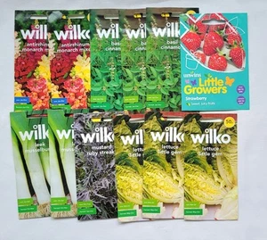 Vegetable Seeds Bundle Job Lot Lettuce Leeks Herbs - Picture 1 of 7