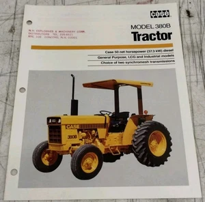 Case Model 380B Tractor Sales Brochure - UD12885 - Imagen 1 de 5