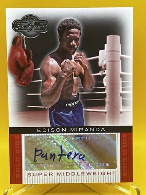 2008 Topps Co-Signers Edison Miranda Solo Sigs Autograph #SS-EM Boxing Auto - Image 1 of 2