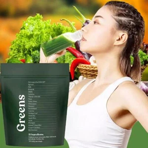Super Greens Powder - Natural Natural Energy and Immunity Support -180g - Picture 1 of 12