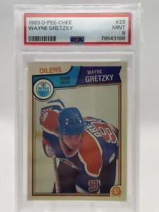 1983 Wayne Gretzky #29 OPC PSA 9 Mint HOF Edmonton Oilers #99 Cool Vintage Card