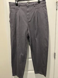 SO Size 17 Juniors Bottoms Pleated Super High Rise Balloon Leg Gray Pants - Picture 1 of 6