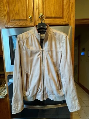 Williams & Kent Leather Lined Jacket Taupe L - Image 1 of 4
