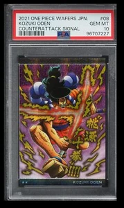 2021 One Piece Bandai Wafers Kozuki Oden PSA 10 Japan #08 Counterattack Signal - Picture 1 of 2