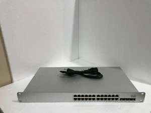 Cisco Meraki MS225-24-HW 24 Port Gigabit Cloud Managed Switch MS225-24 UNCLAIMED - Picture 1 of 8