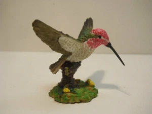 Hummingbird with Floral Decorative Figurine Statue n378 - Picture 1 of 2