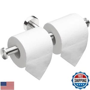 Toilettenpapierhalter Wandhalterung, Doppelrolle Toilettenpapierhalter gebürstet Nicke - Bild 1 von 5