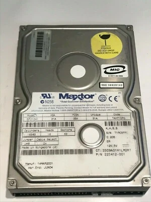 MAXTOR 5T010H1 31A 05A 31A TAH71DP0 10.2GB IDE HARD DRIVE             aa5fa6b - Image 1 of 2
