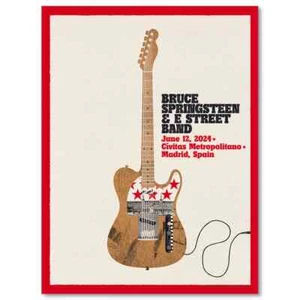 BRUCE SPRINGSTEEN Madrid, Spain 6/12/2024 Tour Poster #601/610 LIMITED!!! - Picture 1 of 1