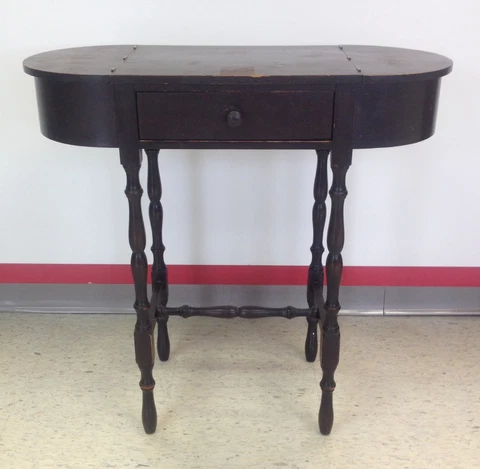 1920'S STICKLEY SEWING TABLE WITH SPINDLE LEGS AND ORIGINAL LABEL / LOCAL PICKUP Cover