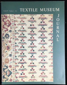 Textile Museum Journal 1976 - Turkish Carpet Indonesian Cloth Mexican Openwork - Picture 1 of 3