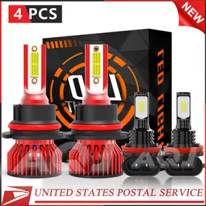For Nissan Versa Note 2014-2019 4x LED Headlight Fog Light Bulbs Combo Kit 6500K - Bild 1 von 13