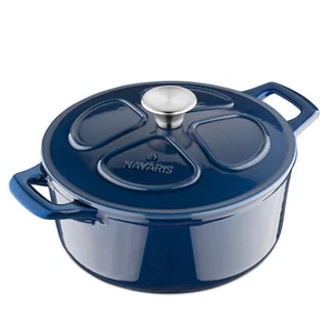 Cazuela de Hierro fundido con Tapa - Cacerola Cocotte con Tapa y Asas de 3,5 L - Imagen 1 de 8