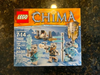 LEGO LEGENDS OF CHIMA: Saber Tooth Tiger Tribe Pack (70232)- New in Sealed box - Image 1 of 2