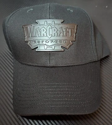 Oficial Blizzard World of Warcraft 3 Reforjado Negro Papá Sombrero Gorra Ajustable Nuevo Foto 1 de 4