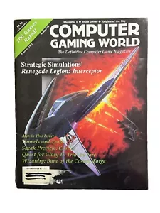 Computer Gaming World Magazine #79 Feb 1991 Renegade Legion: Interceptor - Foto 1 di 3