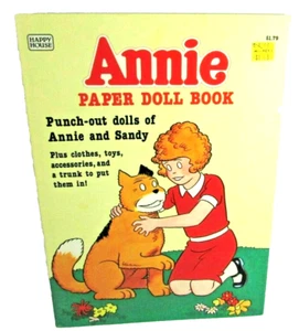 Orphan ANNIE Paper Doll Book 1st Edition 1982 Sandy Dog House Uncut paperdoll - Picture 1 of 4