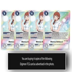 Menoa Belluci - BT6-092 R - Tarjeta Digimon TCG - Blanca - Juego - Imagen 1 de 1