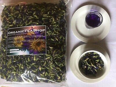 100% Organic Dried Blue Butterfly Pea Flowers Clitoria Ternatea Herbal Tea • 4.99€
