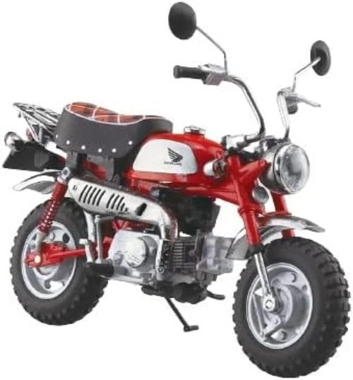 AOSHIMA Skynet 1/12 Scale Motorcycle Model Honda Monkey Limited Monza Red