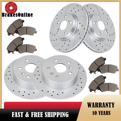 Juego de pastillas de freno delanteras y traseras de 280 mm aptas para Mercury Milan Foto 1 de 4