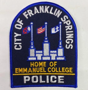 Franklin Springs Polizei Georgia GA Home Of Emmanuel College Patch C4 - Bild 1 von 2